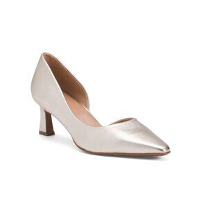 NATURALIZER PREMIUM Champagne Leather Dalary Pumps